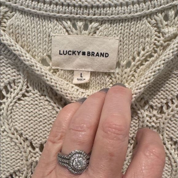Lucky Brand Ivory Knit Top - Picture 2 of 8
